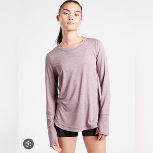 Athleta Uptempo Long Sleeve Yoga Exercise Top Size XXS